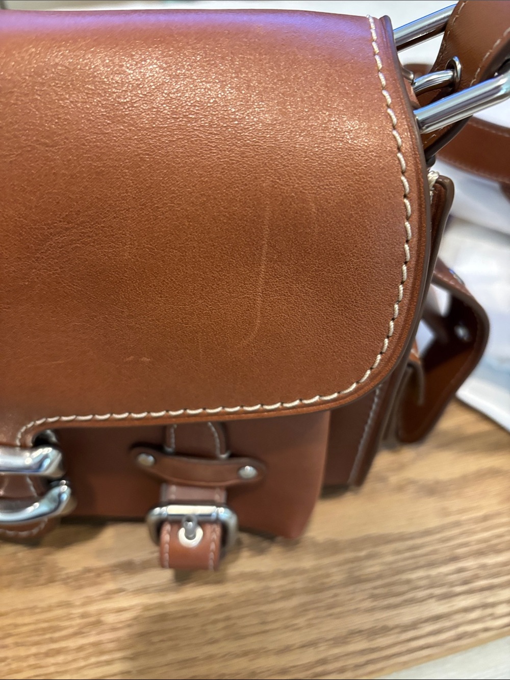 Gently used Coach Western Tabby brown leather shoulder/crossbody bag - Picture 2 of 14